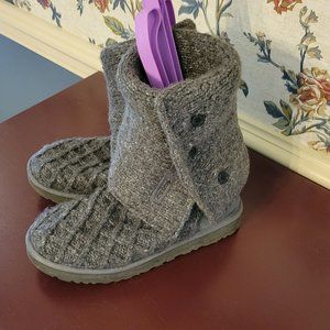 UGG Grey Knit Boots